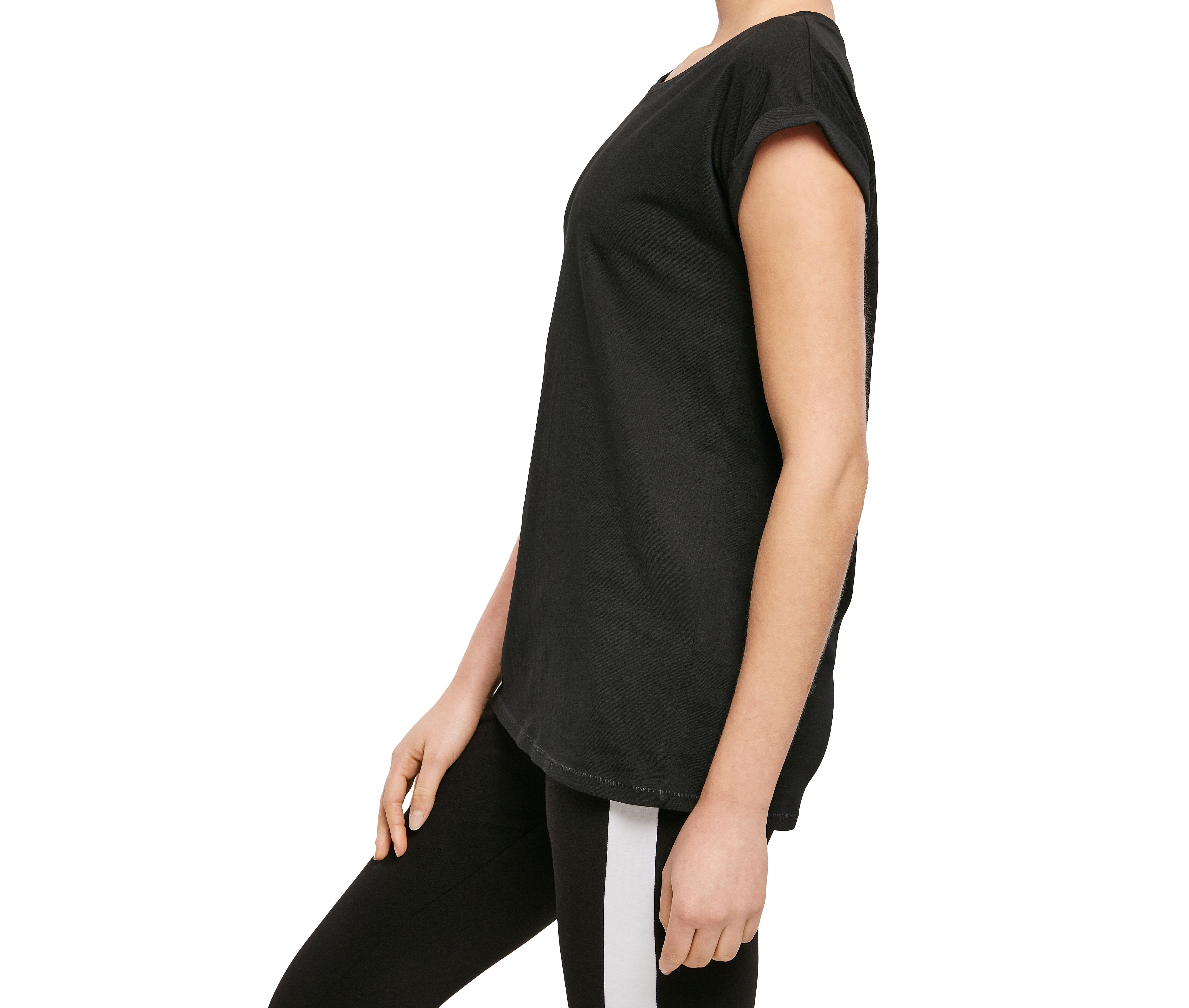 LADIES ORGANIC EXTENDED SHOULDER TEE
