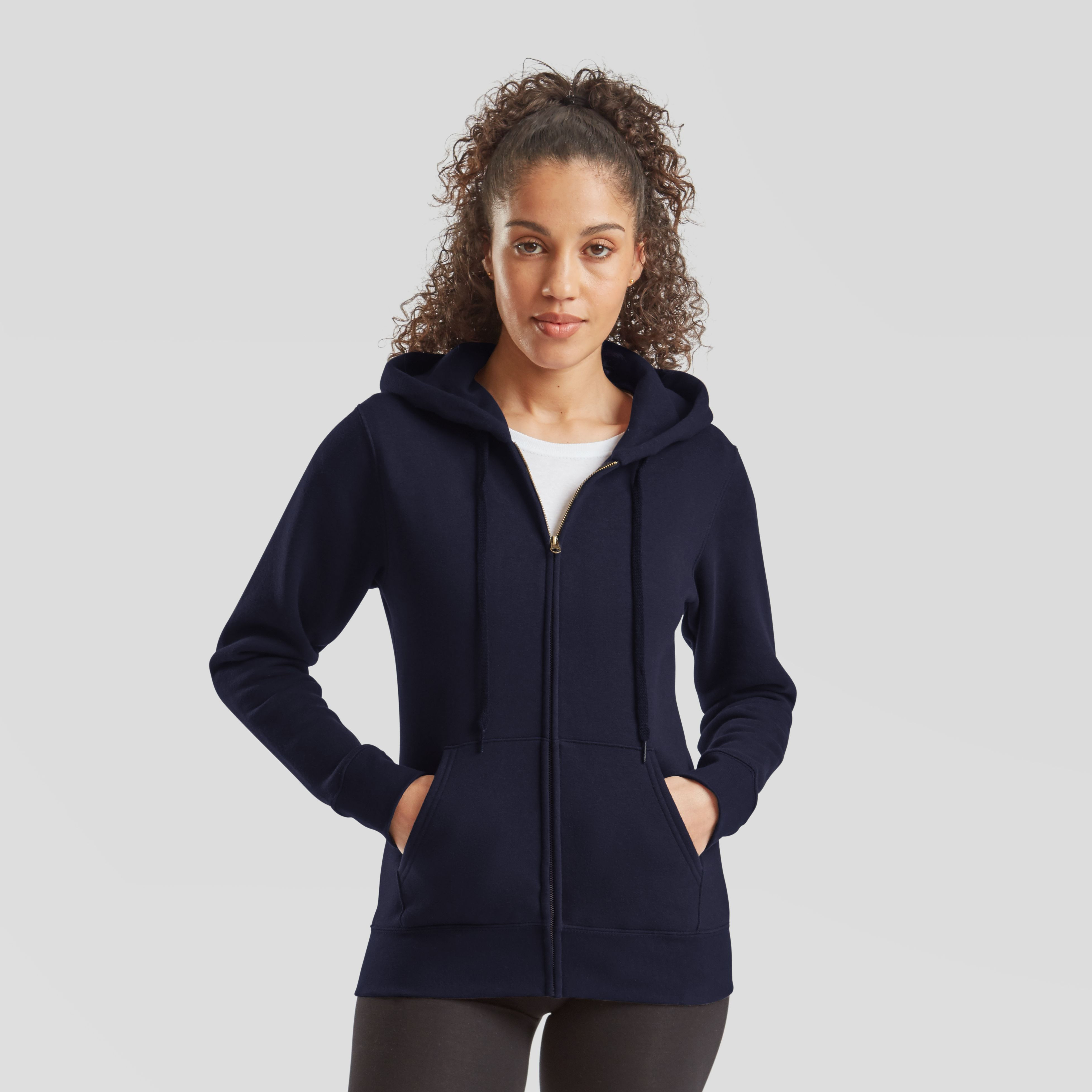 LADIES PREMIUM HOODED SWEAT JACKET