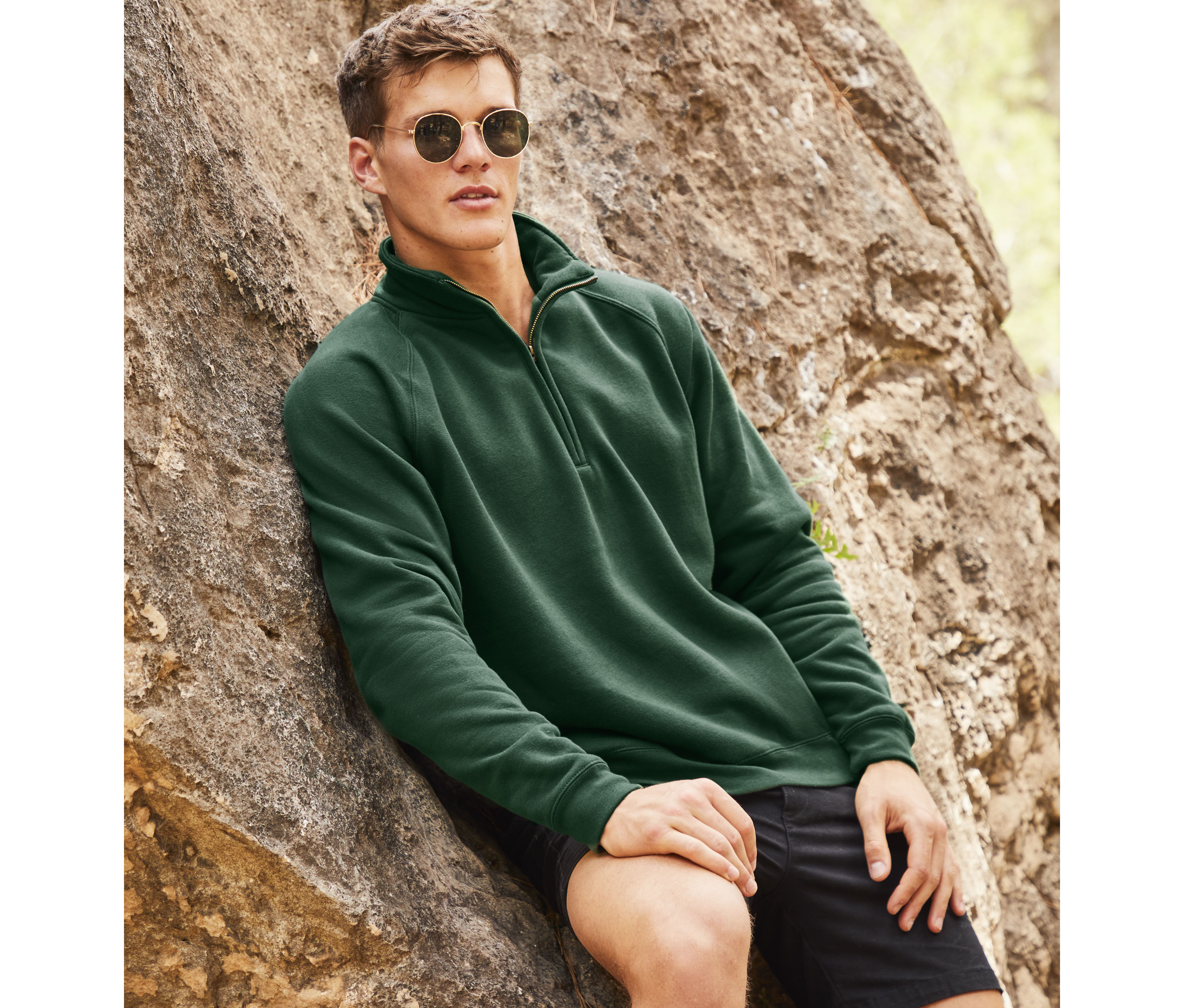 PREMIUM ZIP NECK SWEAT