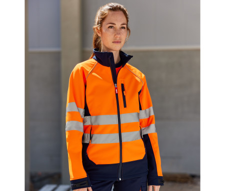 BLOUSON SOFTSHELL BICOLORE HAUTE VISIBILITÉ