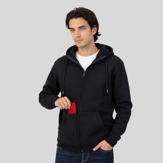 ORGANIC COTTON ZIPPED HOODIE