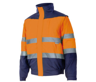 BLOUSON BICOLORE MATELASSÉ VISIBILITÉ AUGMENTÉE